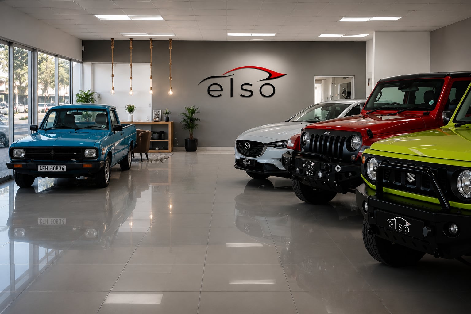 Vehicles at the Elso Cars showroom in Strand.